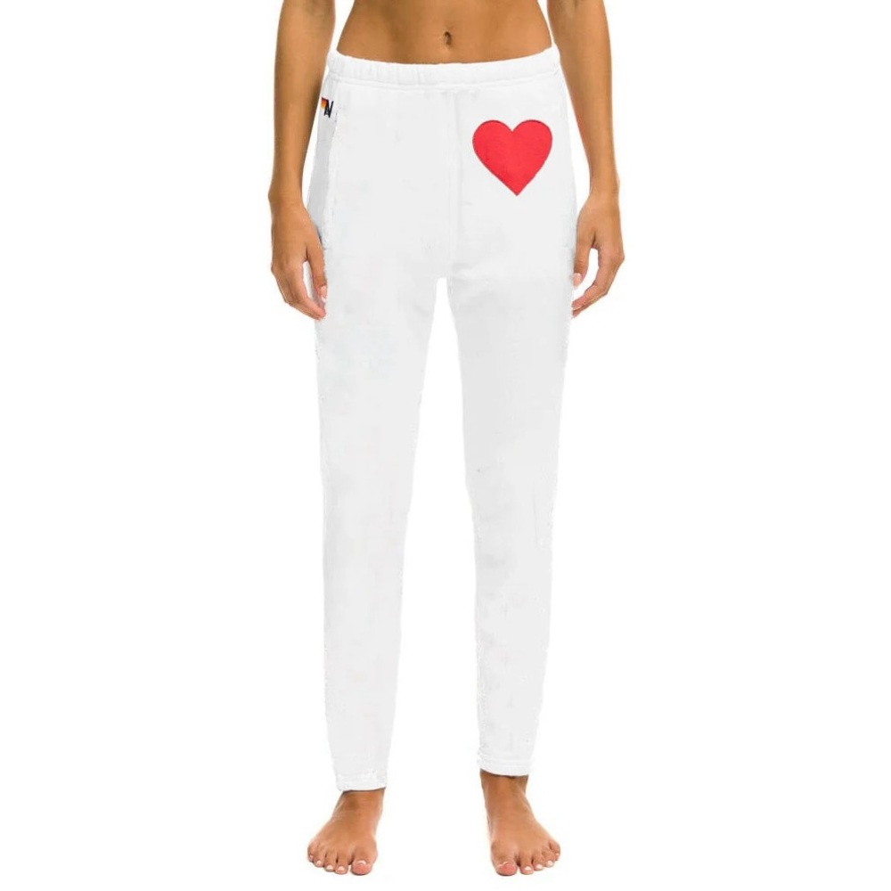 Aviator Nation White Joggers